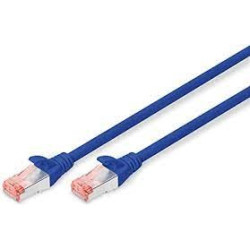 Cavo di rete digitus sftp cat6 doppia schermatura 10m blu [dk1644100b]
