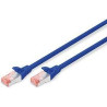 Cavo di rete digitus cat6 s-ftp doppia schermatura ls0h 5m blu