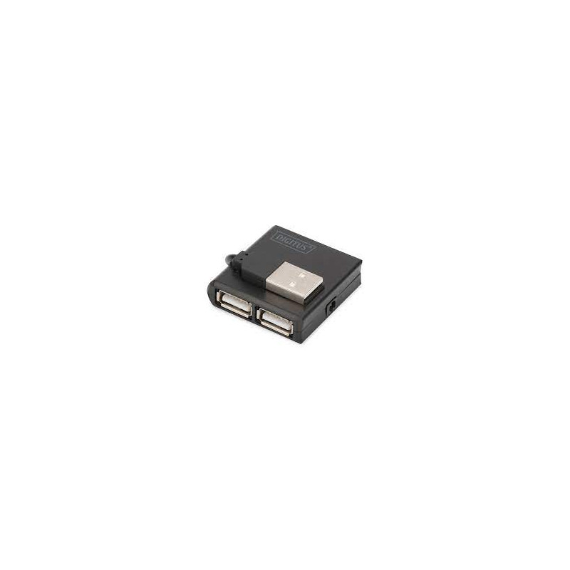 Hub usb digitus ad alta velocita'Â  usb 2.0 4 porte nero [da70217]