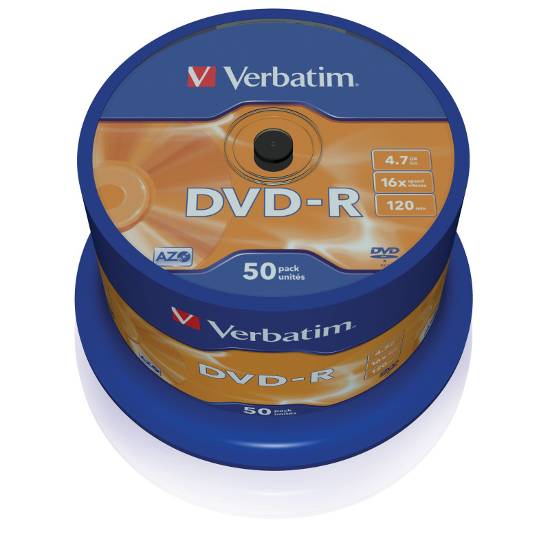 Confezione dvd-r verbatim 4.7gb 50pz [43548]