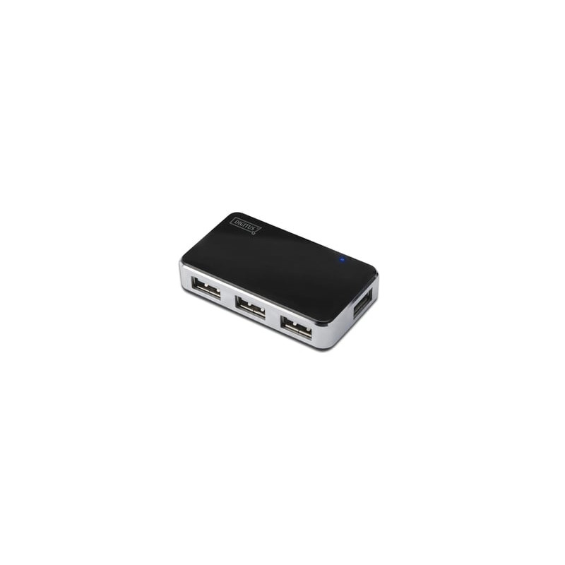 hub usb digitus 4-porte usb 2.0 nero [da70220]