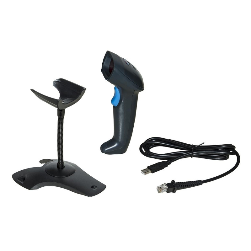 Lettore codici a barre jointex laser usb con supporto nero [jt0020]