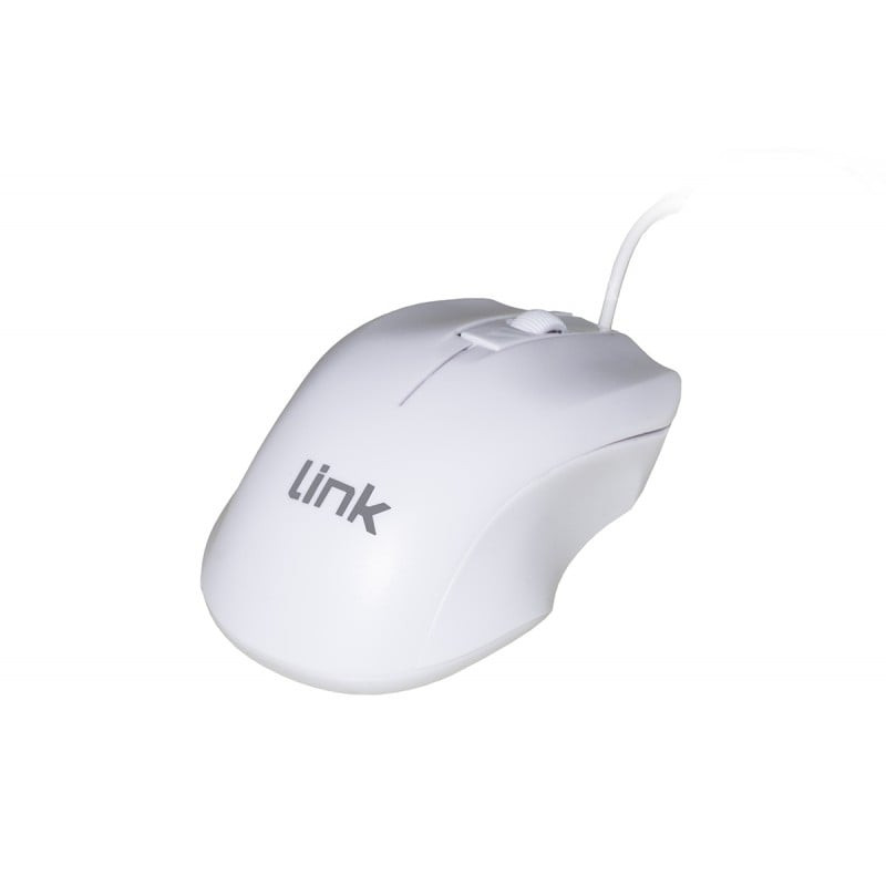Mouse link ottico usb 3 tasti nero bianco [lkmos11]