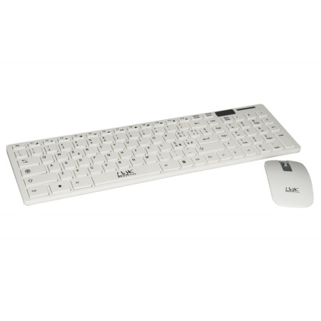 Tastiera link slim e mouse combo wireless bianco [lktast06]