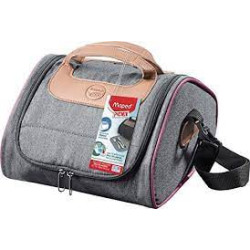Borsa porta vivande termica maped 225x245x145mm grigio rosa [872201]