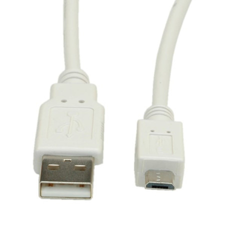 Cavo nilox usb 2.0 a/micro-b m/m 80cm bianco [ro11.99.8754]