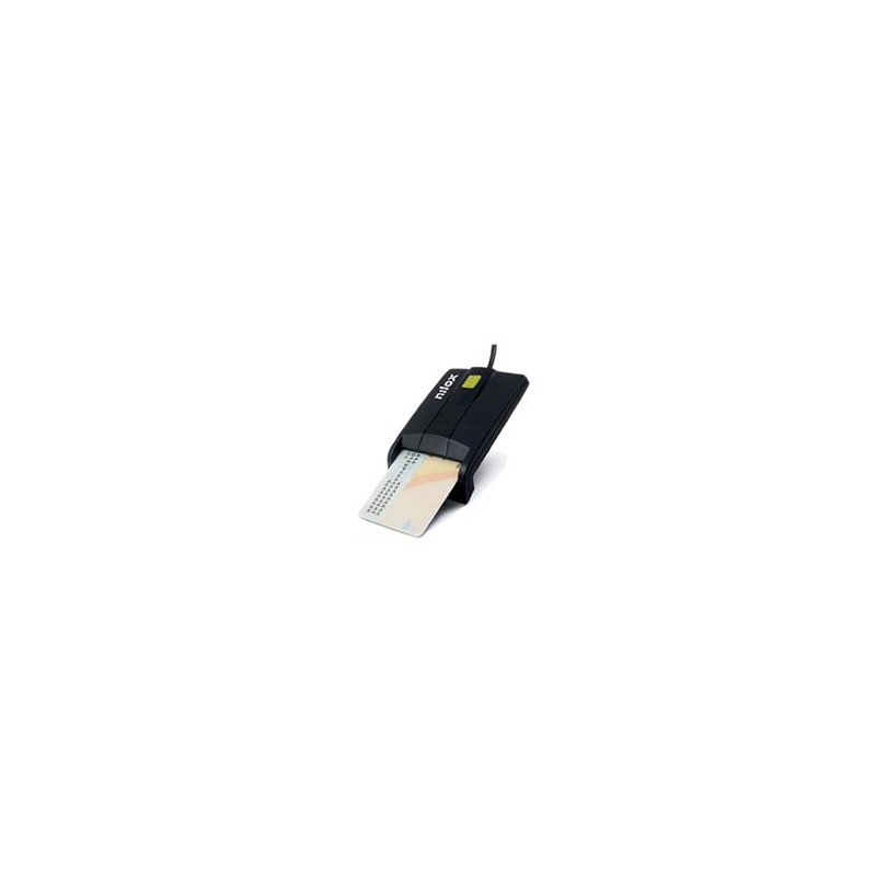 Lettore smart card nilox dni-e usb 2.0 nero [nxld001]