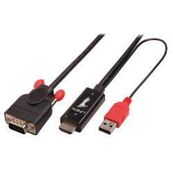 Cavo hdmi lindy hdmi/usb a vga 1m [41455]
