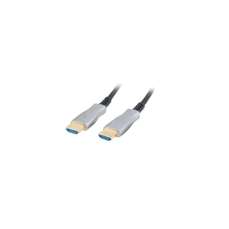 Cavo lanberg hdmi m/m v2.0 ca-hdmi 20m argento nero [aklagvh00000056]