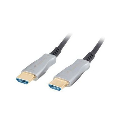 Cavo lanberg hdmi m/m v2.0 ca-hdmi 20m argento nero [aklagvh00000056]