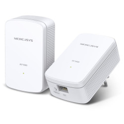 Adattatore powerline tp-link av1000 gigabit bianco [mp500 kit]
