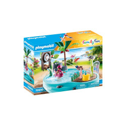 Piccola piscina con nebulizzatore d'acqua playmobil family fun