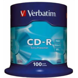 Scatola 100 cd-r datalife spindle 1x-52x 700mb serigrafato