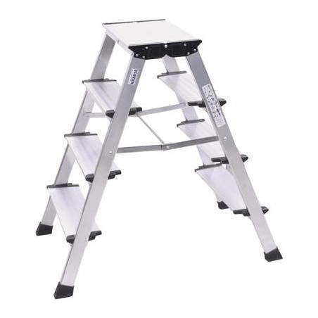 Scaletta facal krause pieghevoli gr 3x3 in alluminio [126030]
