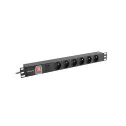 Multipresa rack lanberg pdu 1u 16a 6 gn pdu-06e-0200-b