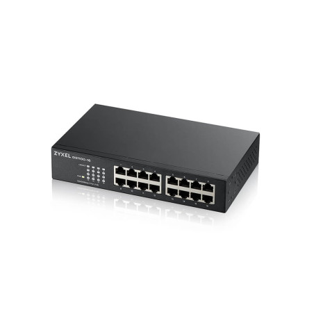 Switch zyxel 16porte gigabit nero [gs1100-16-eu0103f]
