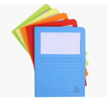 Cartelline con finestra fraschii cf50 120gr colori assortiti [700-ass]