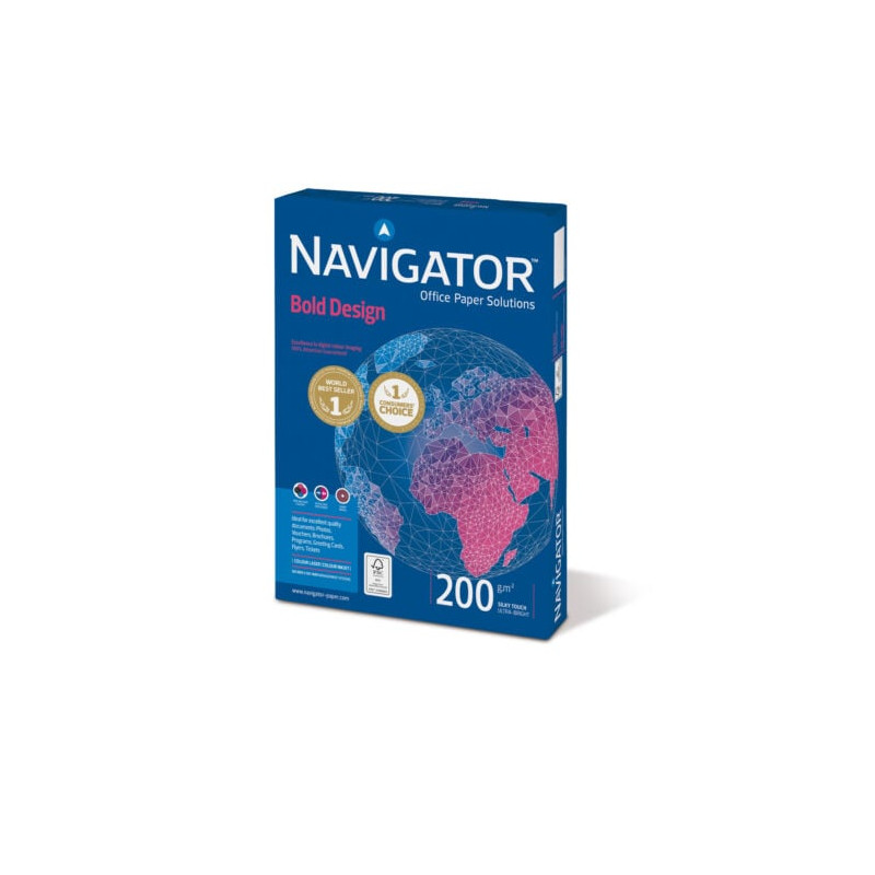 Carta in risma navigator cf7navigator a4 200gr [navig200/a4]