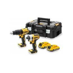 Set di elettroutensili a batteria dewalt da 18v [dck2060d2t]