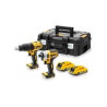 Set di elettroutensili a batteria dewalt da 18v [dck2060d2t]