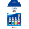 Cartuccia epson ecotank 664 4x70ml 4pz nero/ciano/magenta/giallo