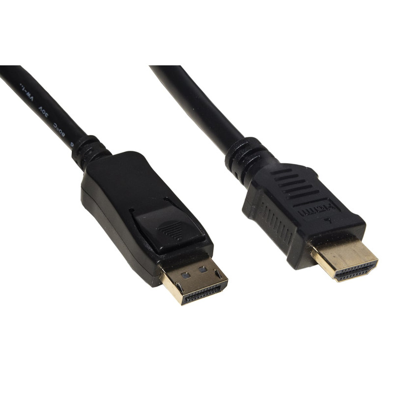Cavo link displayport 1.2 a hdmi 1.4 4kx2k 1m nero [lkcdph10]