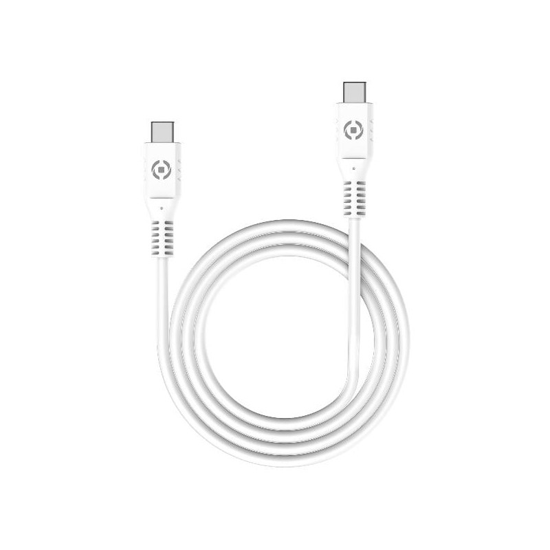 Cavo usb celly usb-c pd 60w bianco [usbcusbcwh]