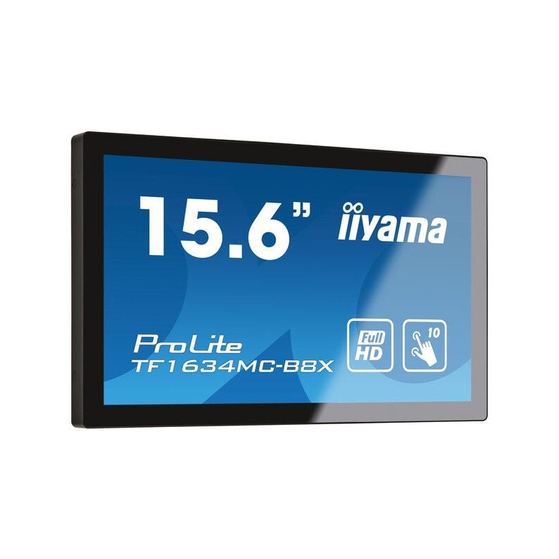 Monitor touch led 16" iiyama prolite tf1634mc-b8x full hd