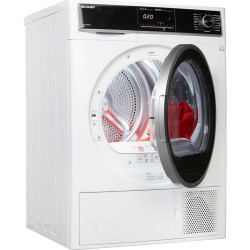 Asciugatrice sharp kd-hhh8s8gw3-de 8kg classe a+++ bianco