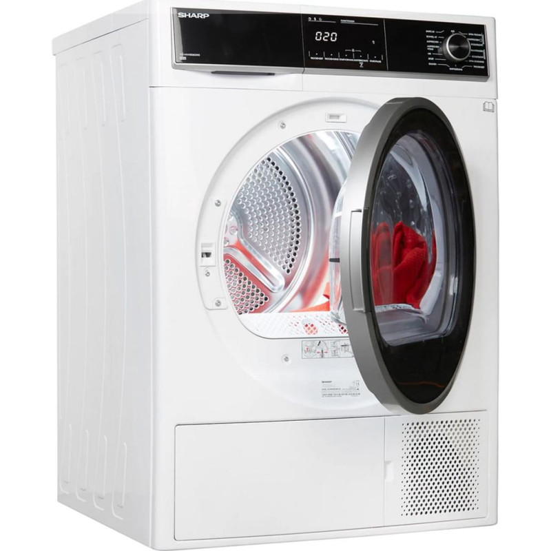 Asciugatrice sharp kd-hhh8s8gw3-de 8kg classe a+++ bianco