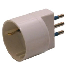 Adattatore semplice con spina 2p+t 10a - presa schuko 10a [492517922]