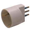 Adattatore semplice con spina 2p+t 10a - presa schuko 10a [492517922]