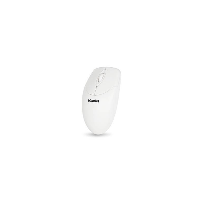 Mouse hamlet ottico 1000 dpi 3 pulsante bianco [xmiceu2wh-oem]