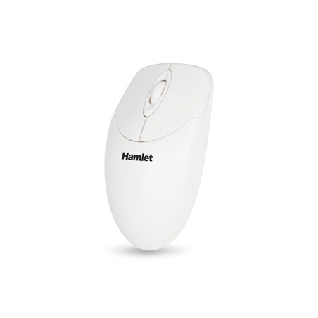 Mouse hamlet ottico 1000 dpi 3 pulsante bianco [xmiceu2wh-oem]