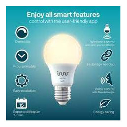 Lampadina led collegata innr e27 806lm 2pz bianco [wrb 765-2]