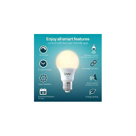 Lampadina led collegata innr e27 806lm 2pz bianco [wrb 765-2]
