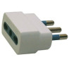 Adattatore semplice con spina 2p+t 16a - presa bipasso 10/16a
