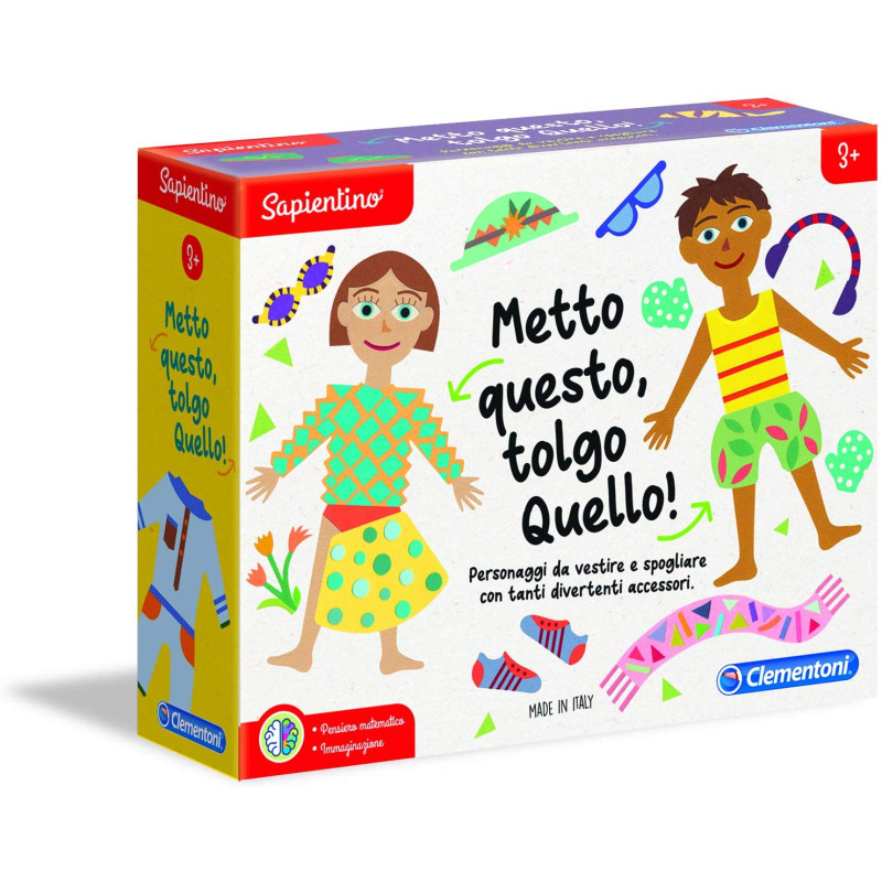 Clementoni sapientino metto questo tolgo quello gioco educativo multicolore