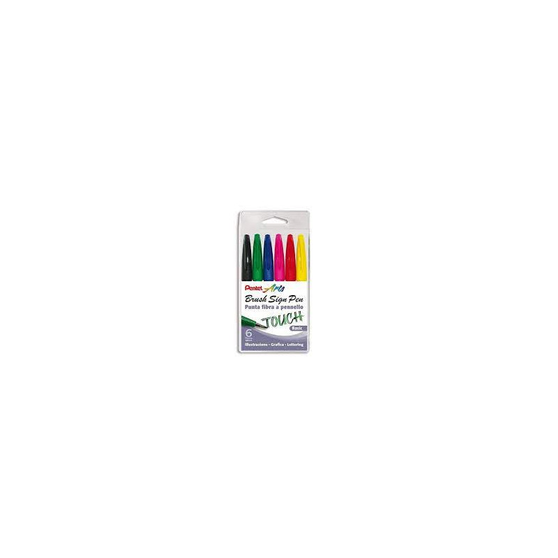 Pennarelli pentel taschina basic 6pz [0022050]