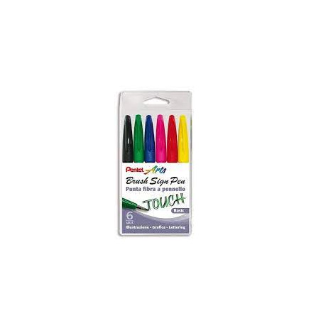 Pennarelli pentel taschina basic 6pz [0022050]