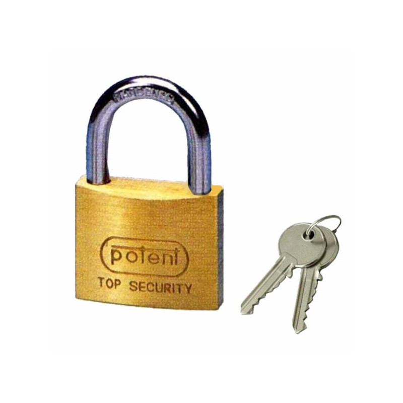 Lucchetto potent 20mm ka ottone [2720ka02]