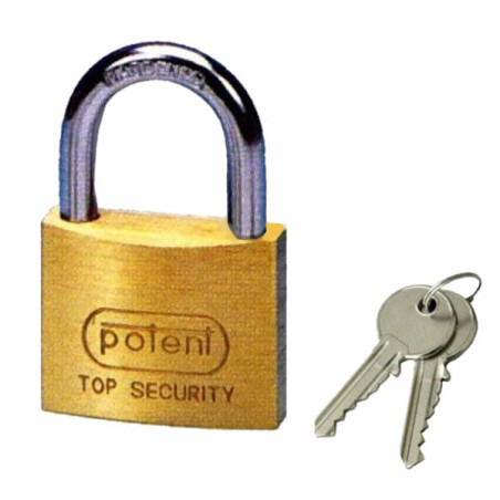 Lucchetto potent 20mm ka ottone [2720ka02]