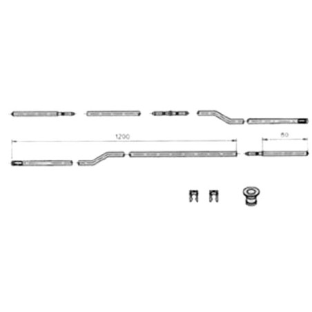 Aste serrature cisa infilare triplice [06451.00.0]