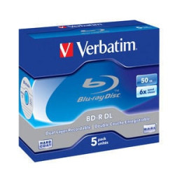 Confezione blu-ray- bd-r double layer 50gb- 5pcs