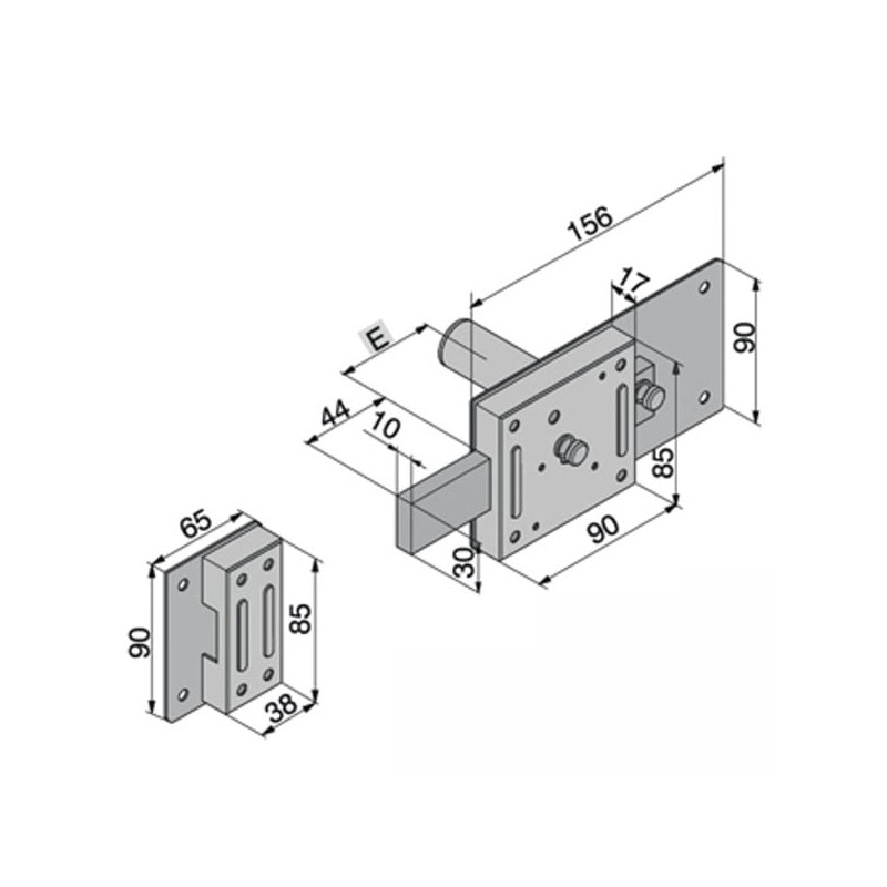 Serratura ferroglietto welka 011.45.35.1 4 mandate [01145351]