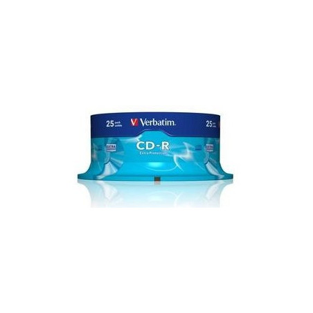 Confezione cd-r verbatim cdr datalife 52x 80 25pcs [43432]