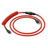 Cavo glorious pc gaming race a spirale crimson usb-c a usb-a