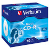 Confezione cd-r verbatim cdr music live-it color 80'