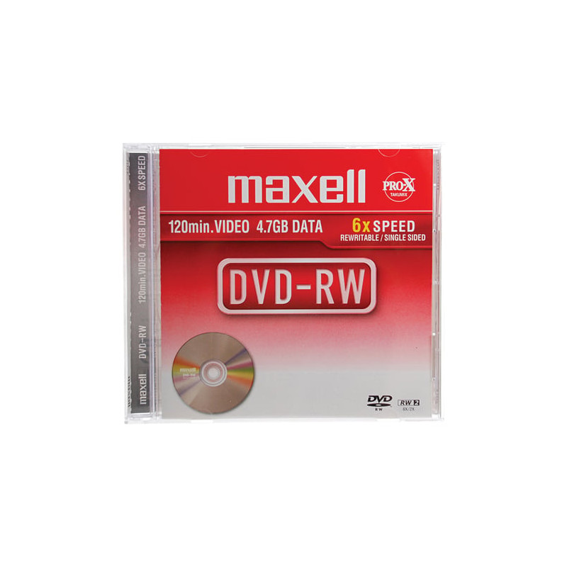 Confezione dvd-rw maxell 4.7gb 2x jewell 5pcs [275524]