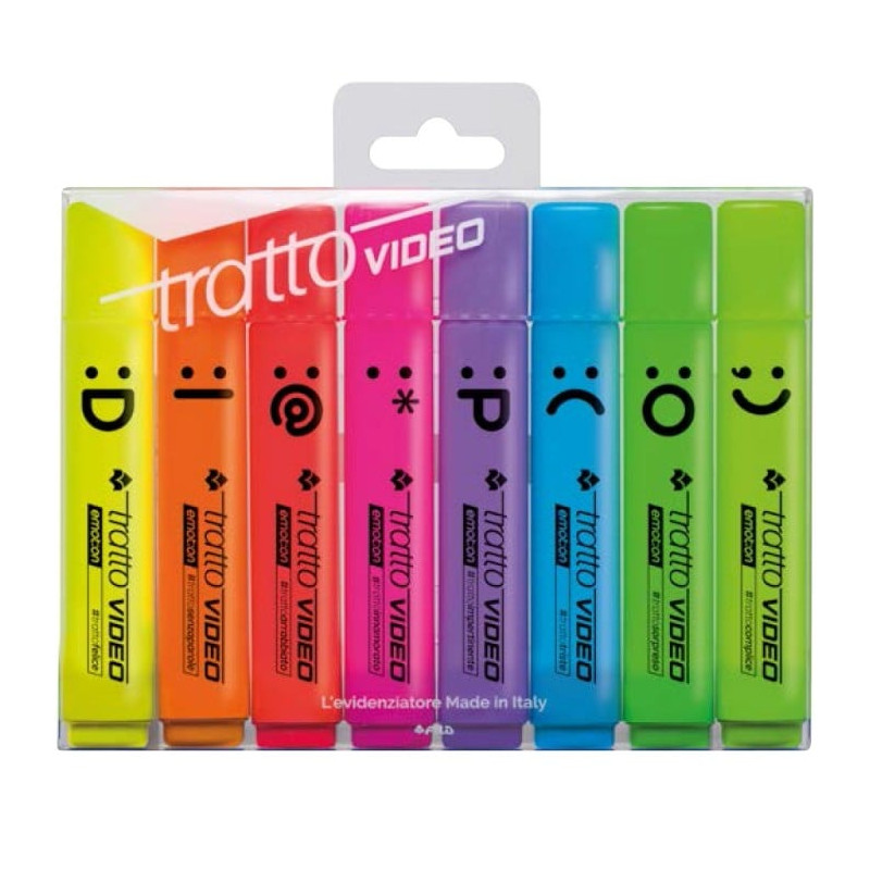 Astuccio tratto esp80 video emotion e segnalibro 8pz [f838600]